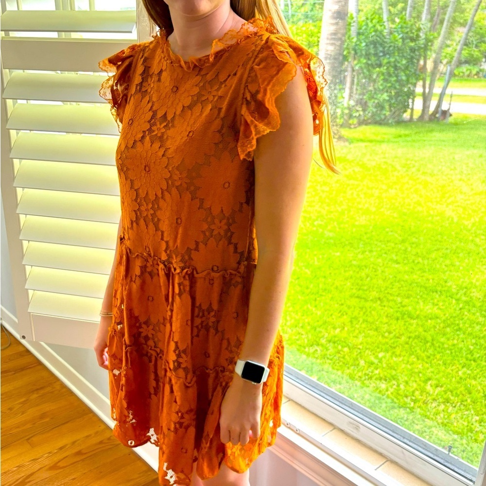 Blue tassel dress from Anthropologie Size: XS